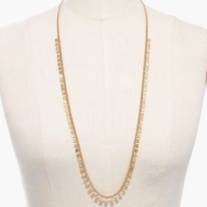 Madewell mini geo chain necklace in vintage gold